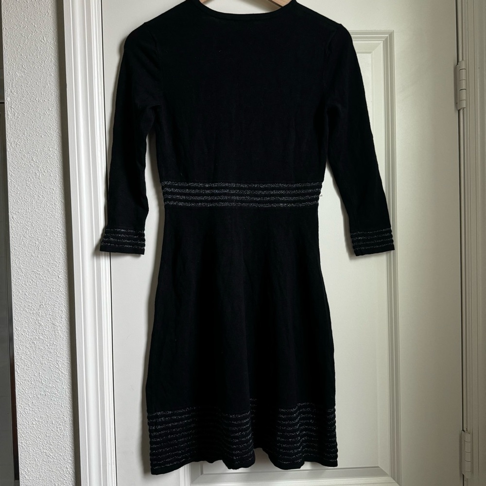 Jessica Simpson Black Fit Flare Sweater Dress